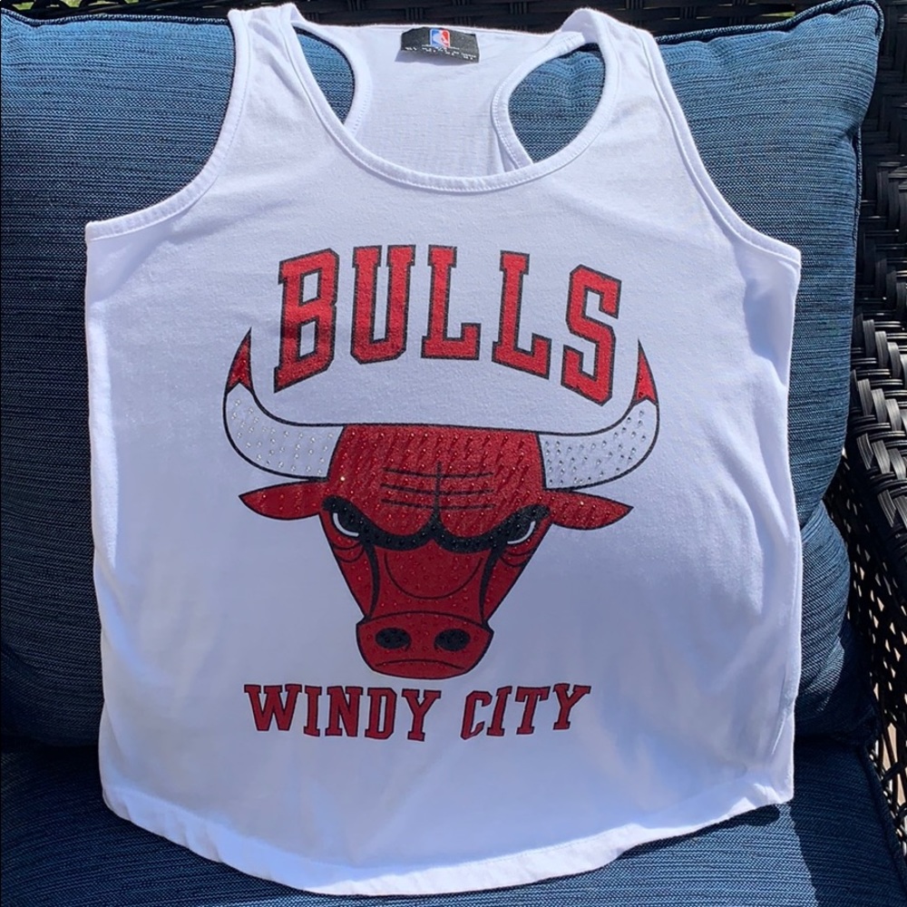 NBA Chicago Bulls Racerback Tank-used, light wear